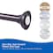 Kenney Mfg Twist & Fit No Tools Decorative Tension Shower Curtain Rod, 42-72in, Bronze KN912C/35HUS - alternate 7